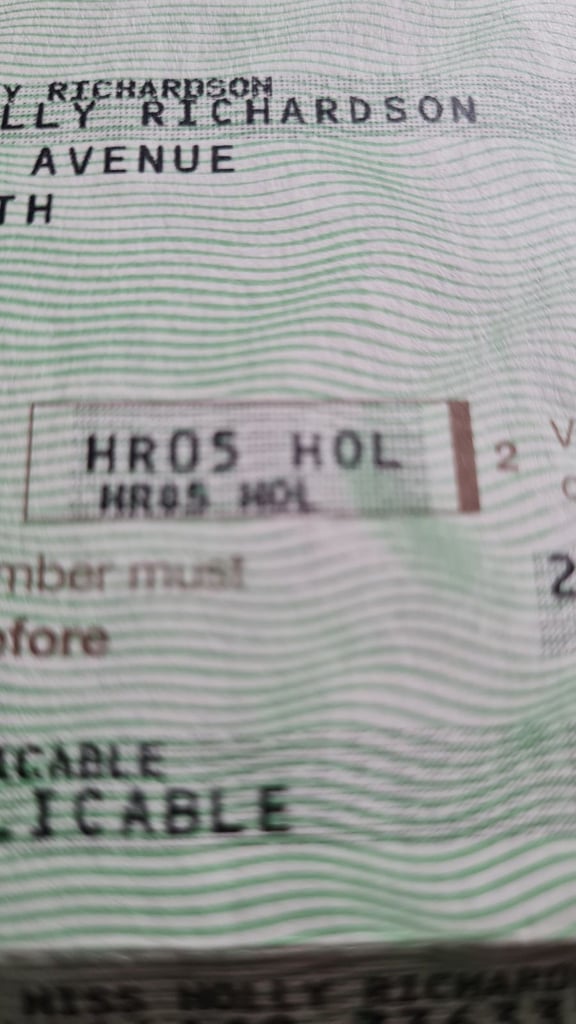 image for Personalised registration number HR05 HOL