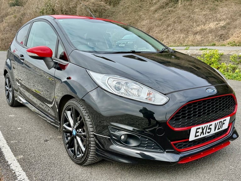 image for 2015 FORD FIESTA ZETEC S BLACK EDITION 1.0 ECOBOOST 140PS BLACK / RED 79k FSH