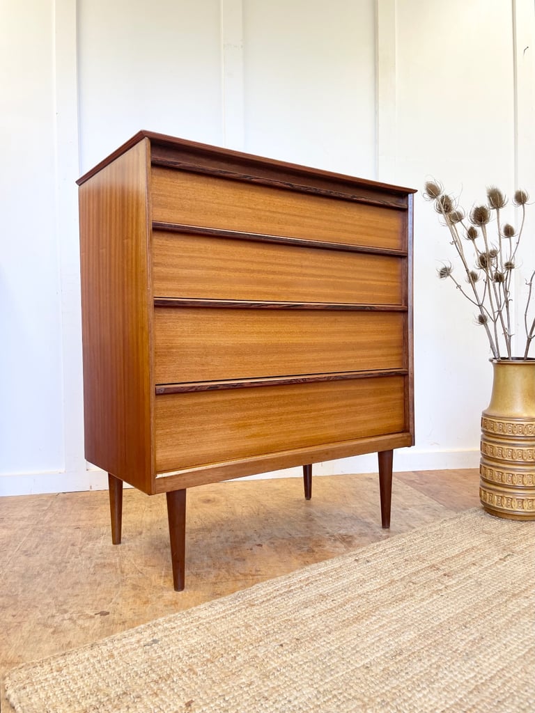image for Midcentury Austinsuite teak & rosewood vintage retro chest of drawers G Plan era 🚚