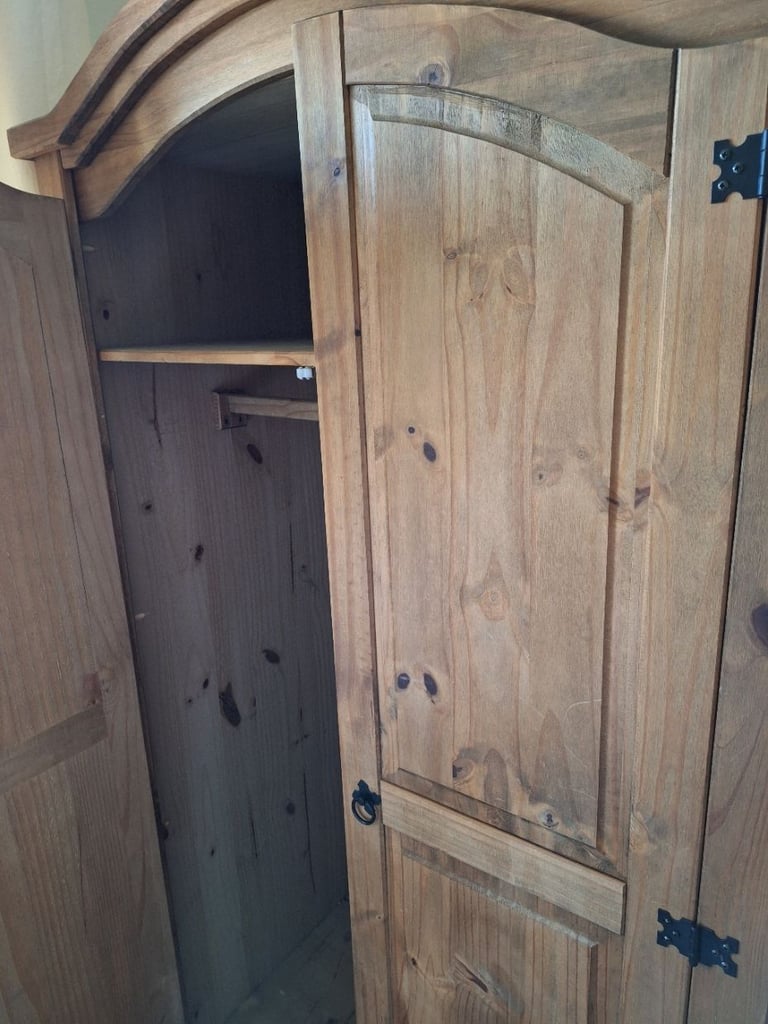 Single Pine Wardrobe