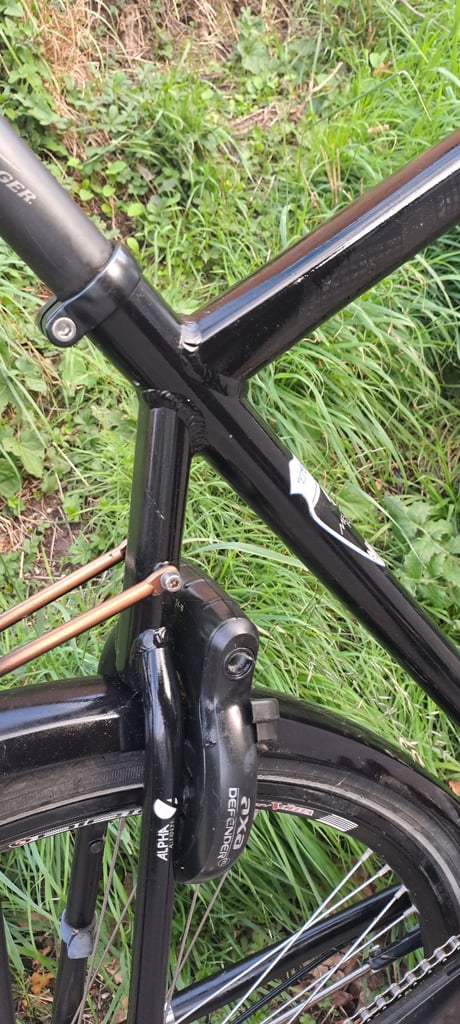 Trek Manhattan large hybrid classic aluminium frame road bike 