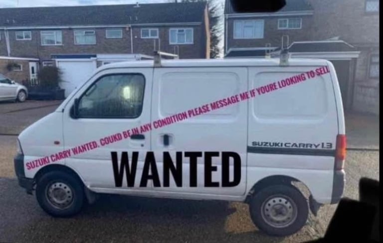 Wanted Suzuki carry vans cash waiting