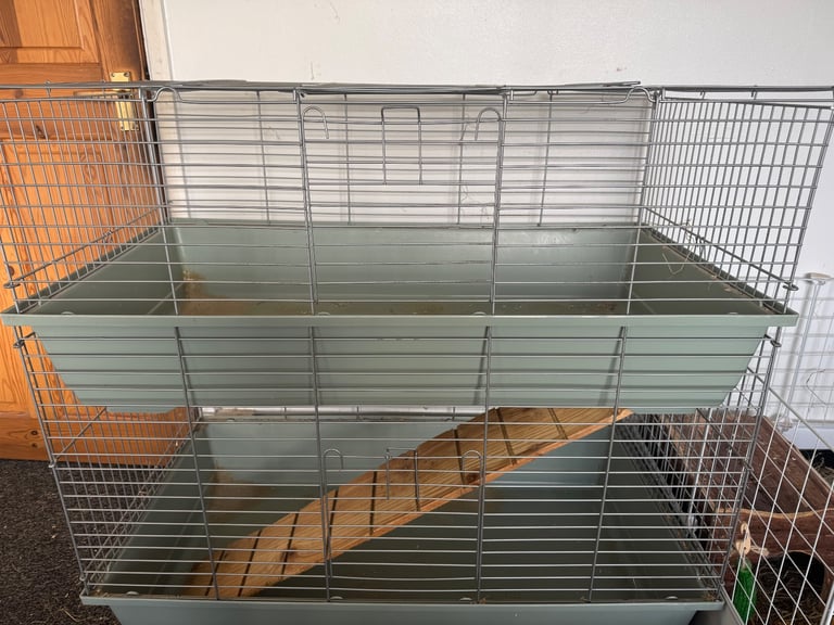 Rabbits cage with ramp 