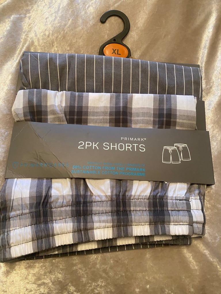 Men’s lounge shorts 2 pack xl new 