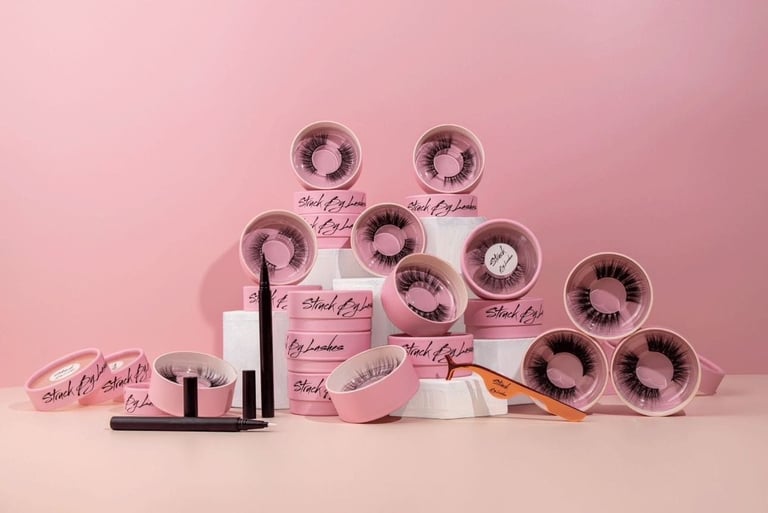 image for Brand new Eyelash set with glue pen and tweezers