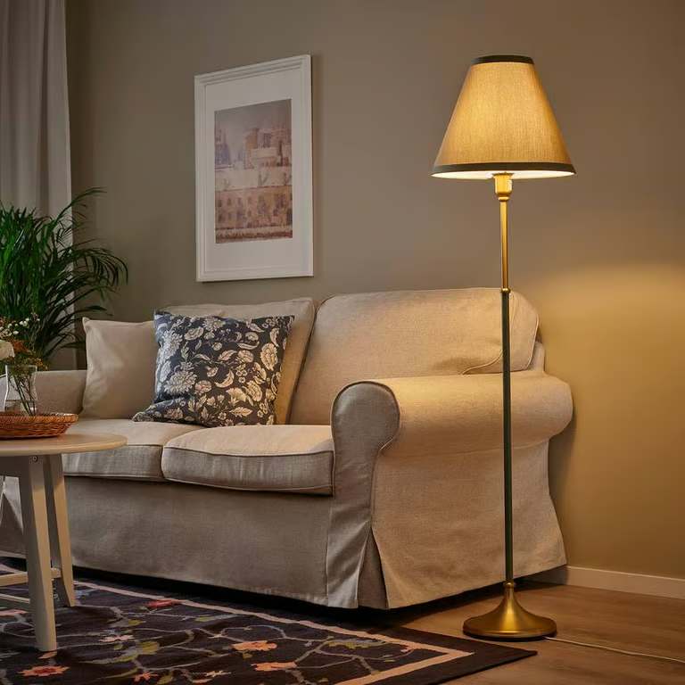 ✨ Brass & Green IKEA FLYGHÖJD Floor Lamps – Elegant Design – Two Available ✨