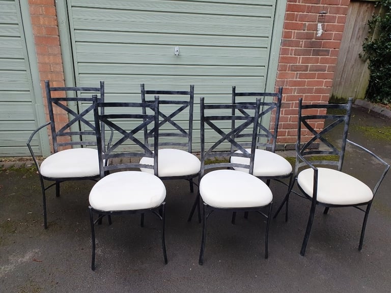 Used metal deals chairs for sale