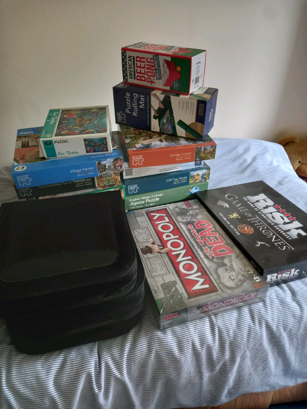 Free job lot of games, dvds and jigsaws