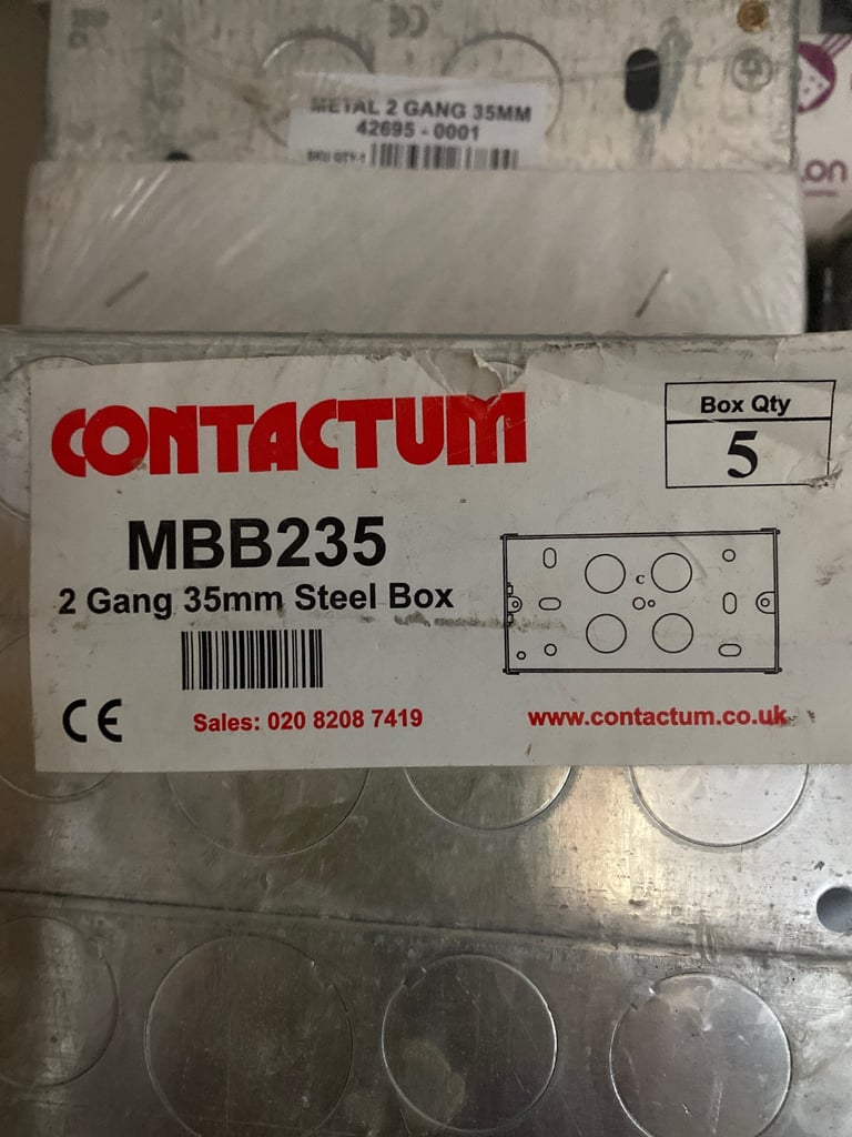 image for Steel back boxes