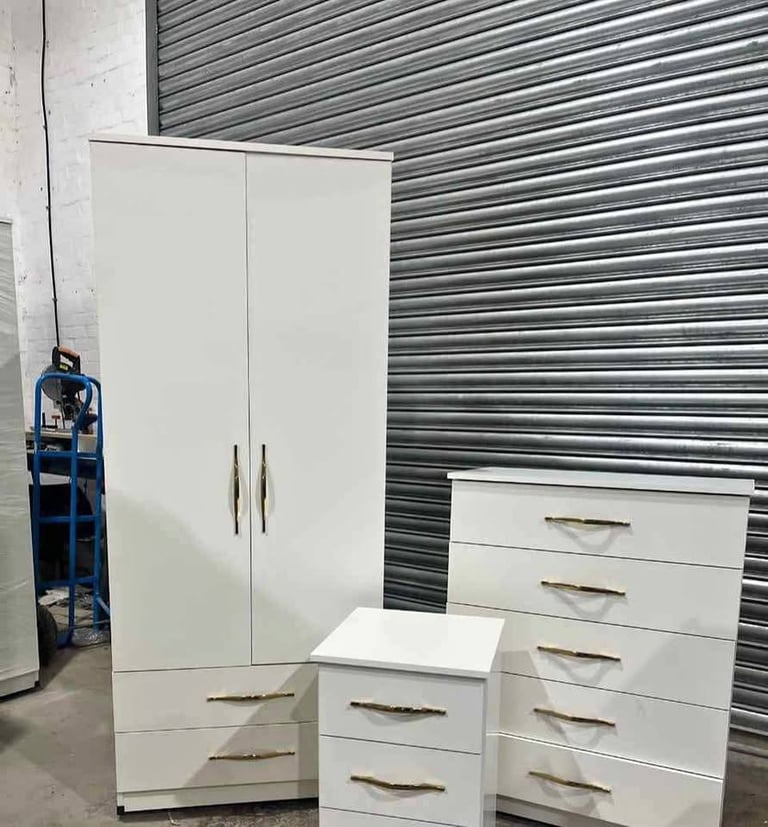 😍FULLY ASSEMBLED BRANDED NEW WARDROBES NEAR ME CHESTER & BEDSIDES DRAWERS FOR SALE.