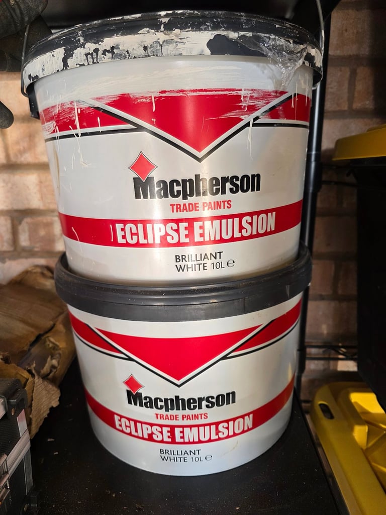 image for Macpherson Eclipse White Emulsion 15L - High Quality Thick Paint