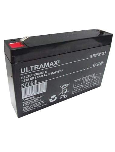 image for Ultramax Rechargeable Lead-Acid Battery 6V 7.5Ah