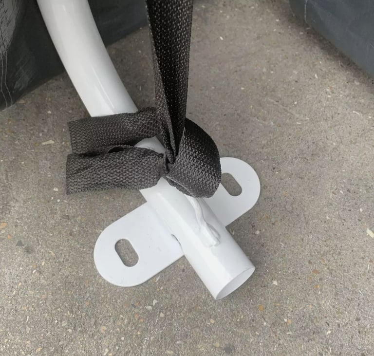 Outdoor storage tent, bike shed with zipper doors 9ft X 7.5ft