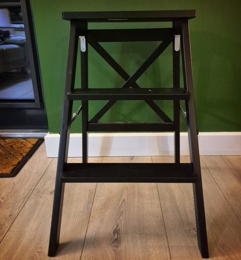 image for Ikea step ladder with hanging rail 