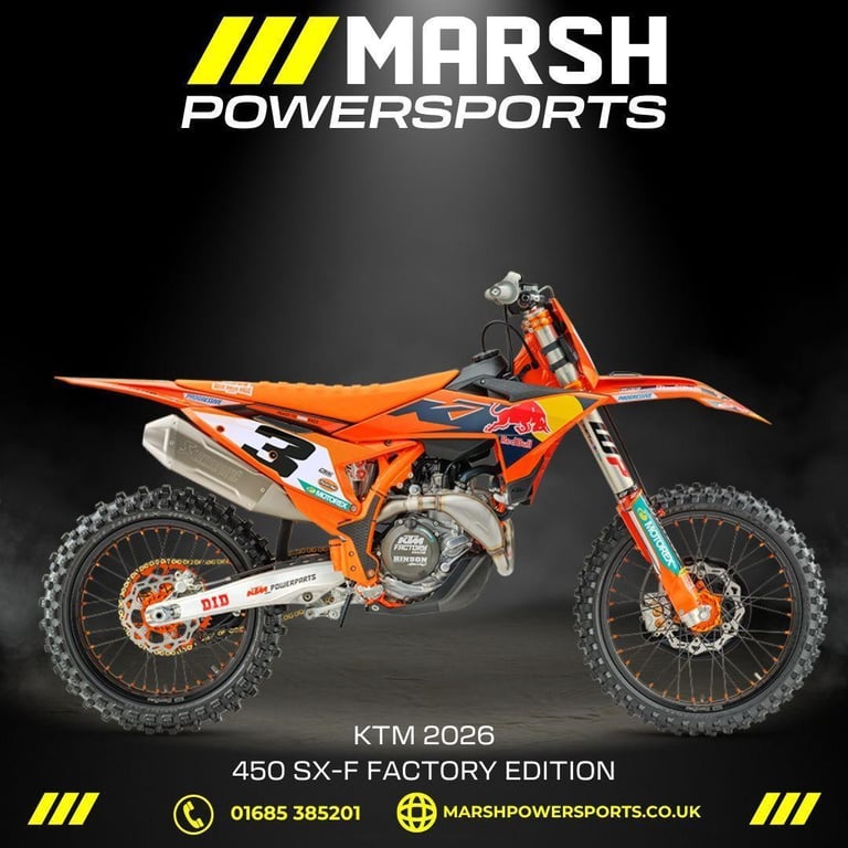 KTM 450 SX-F Factory Edition 2026 - KTM Main Dealer - Reserve NOW!