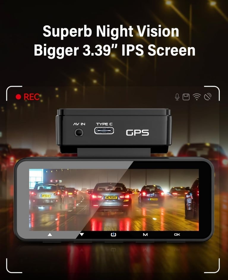 IIWEY DC01 PRO front and rear dash cam 