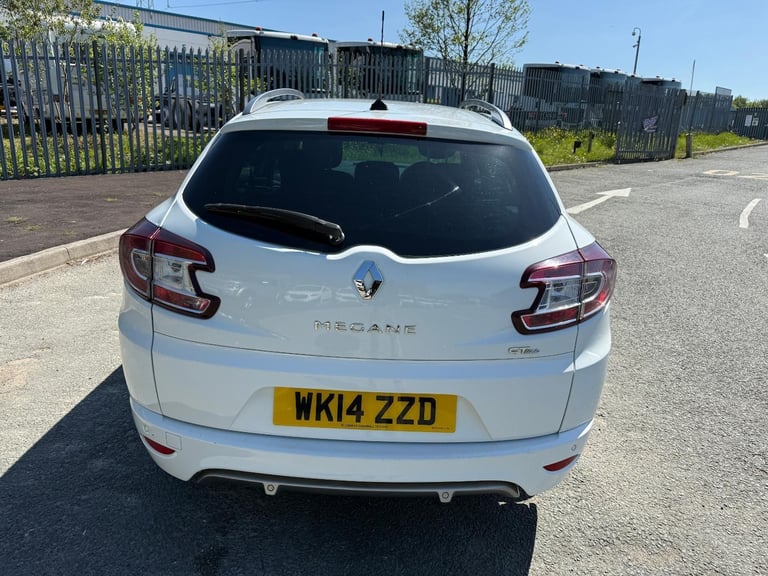 2014 14 REG RENAULT MEGANE GT LINE TOMTOM DCI 1.5 DIESEL WHITE ESTATE