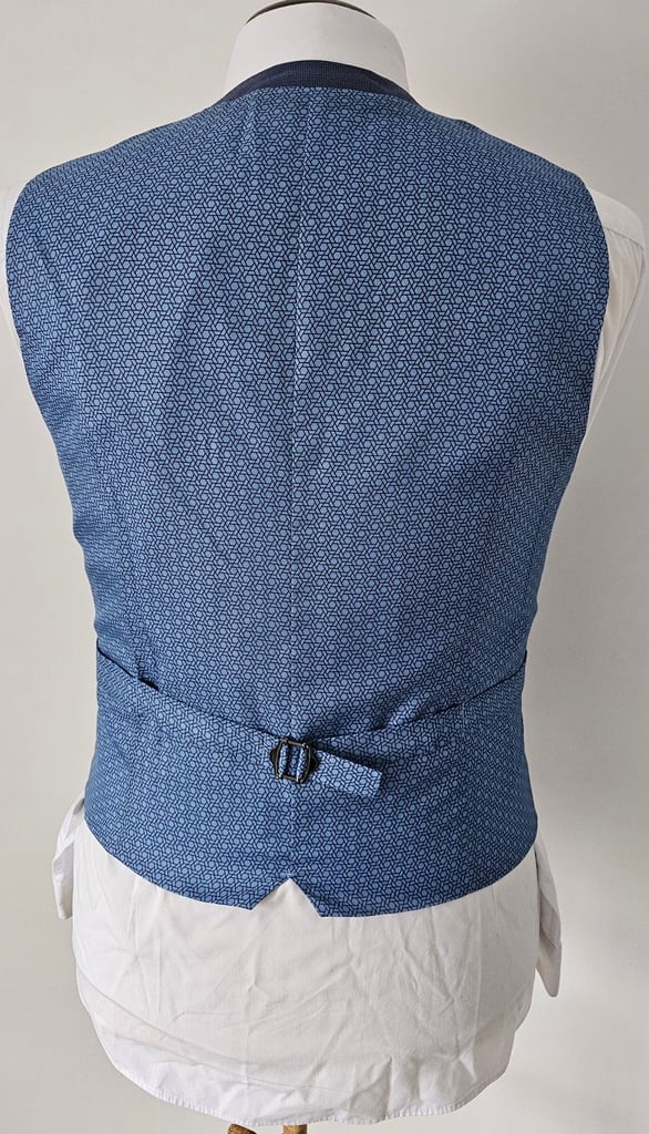 New Waistcoat Burtons slim fit with tags light blue - Medium