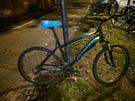 Black &amp; Light Blue MTB BTwin