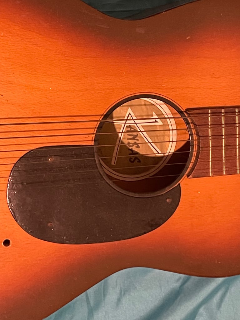 Vintage Acoustic guitar Kansas loud good sound 