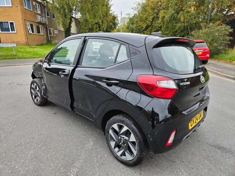2024 24 HYUNDAI I10 1.0 Advance 5dr Black Damaged Salvage