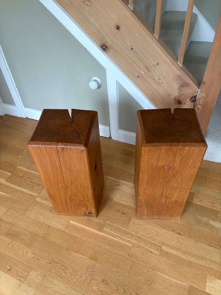Oak side tables