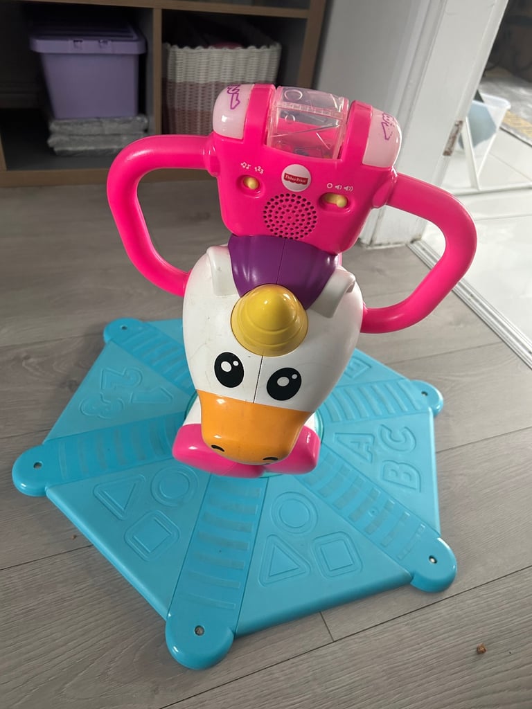 Fisher price spin and bounce unicorn