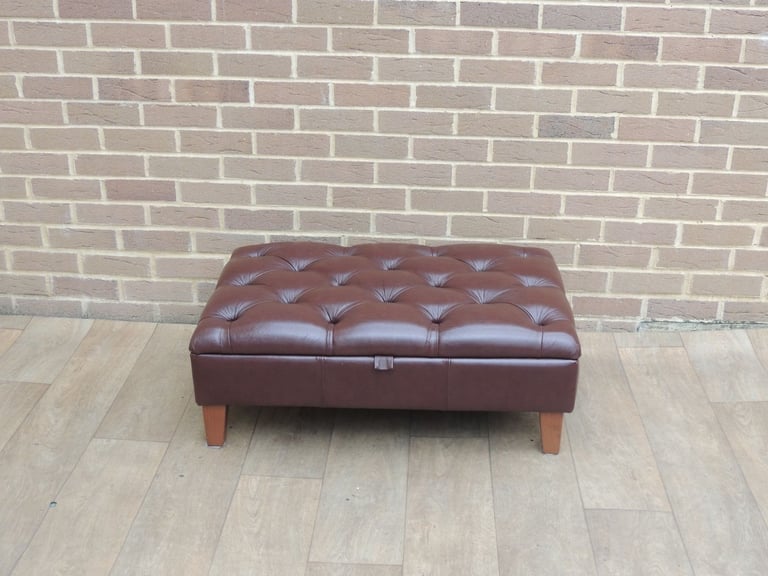 M&S Chesterfield Storage Footstool (UK Delivery)