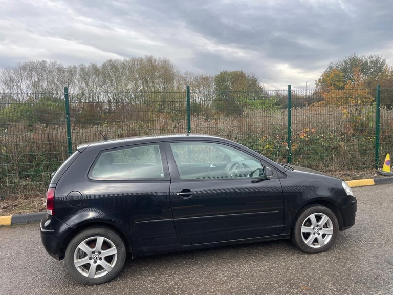 VW POLO 1.2 MATCH 09 REG BLACK 3 DOOR MOT SEPTEMBER 28TH 2026 FULL SERVICE HISTORY 48+MPG 