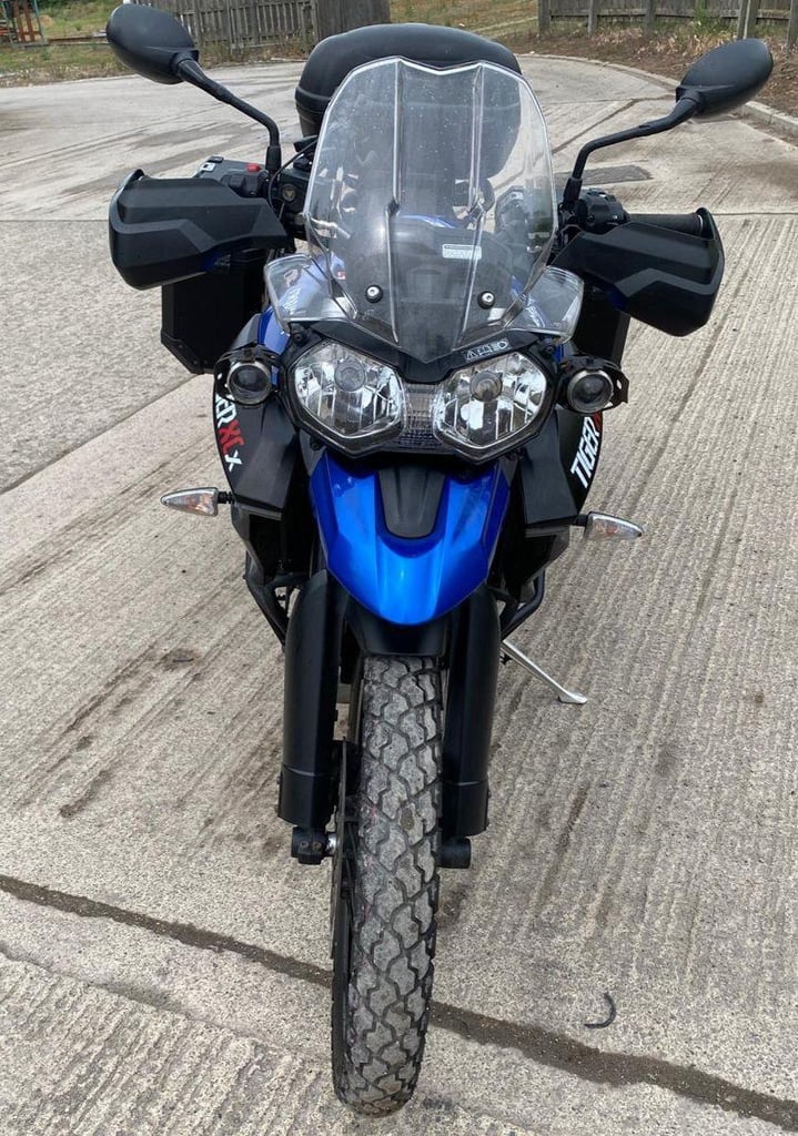 2015 65 TRIUMPH TIGER 800 XCX BLUE FULL LUGGAGE ABS ENDURO ADVENTURE TOURER