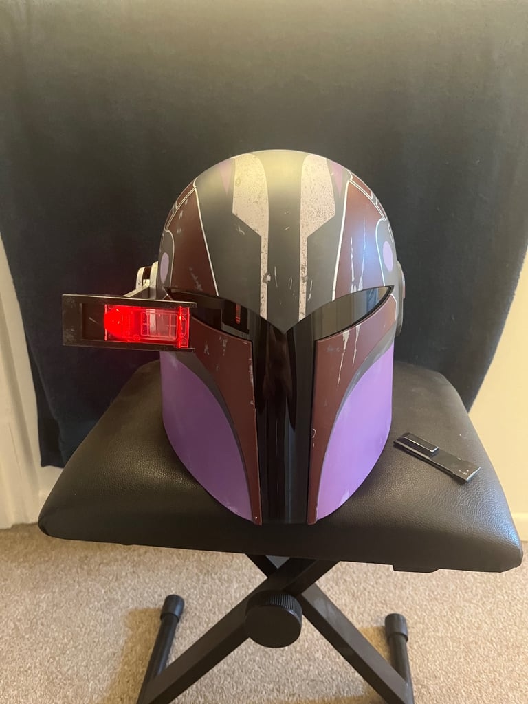 Sabine wren black series helmet, repainted by myself 