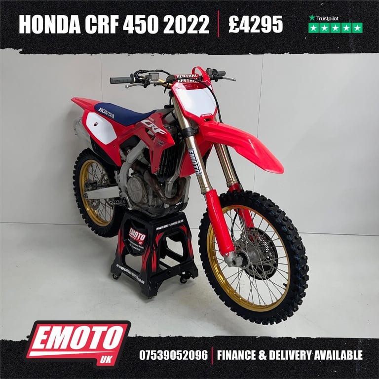 HONDA CRF 450 2022 Motocross Bike 450cc @EmotoUK - Finance Available