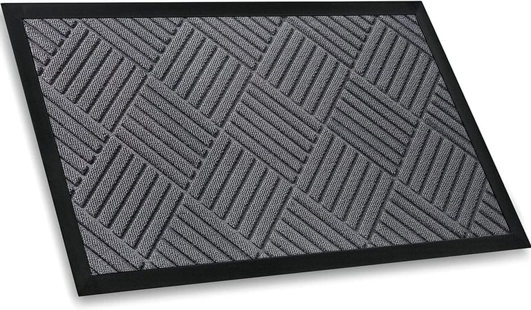 image for Mibao Door Mat Indoor & Outdoor 45 x 75 cm Grey Entrance Door Mat Anti Slip - NEW IN PACKAGING!