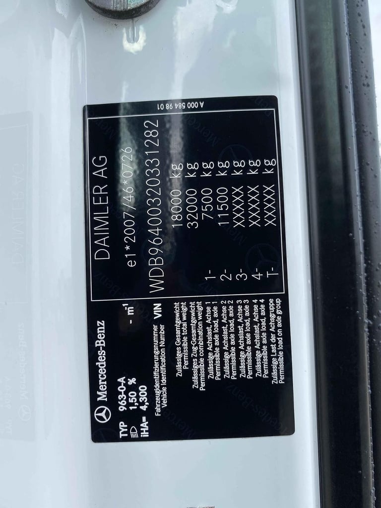 MERCEDES AROCS 1824 *EURO 6* 18 TONNE DOUBLE DECK CURTAINSIDER 2019 – FJ19 NFE