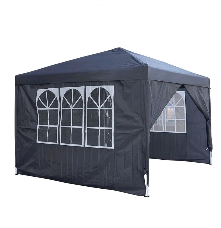 2.5x2.5m Garden Pop Up Gazebo Waterproof Outdoor Party Canopy Tent Easy set-up