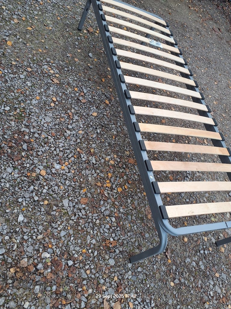 image for Single solid bedframe camping caravan space saver