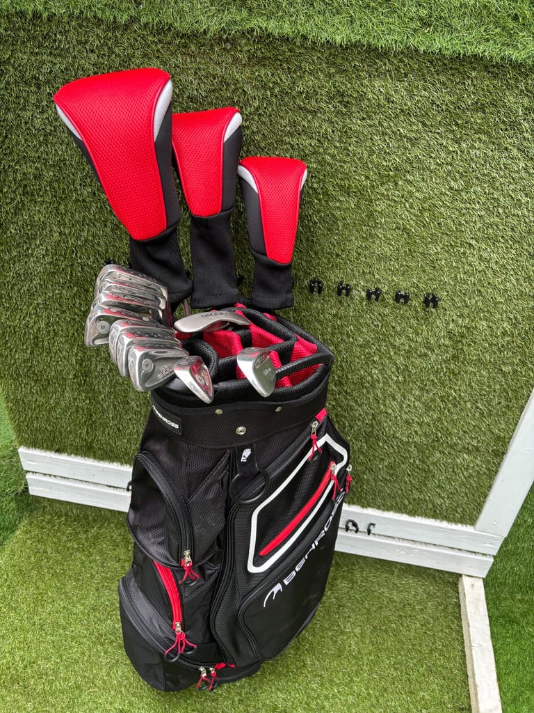 🔥 Wilson 1200LT Full Golf Set – 3-SW + Woods + Hybrid + Putter + Bag 