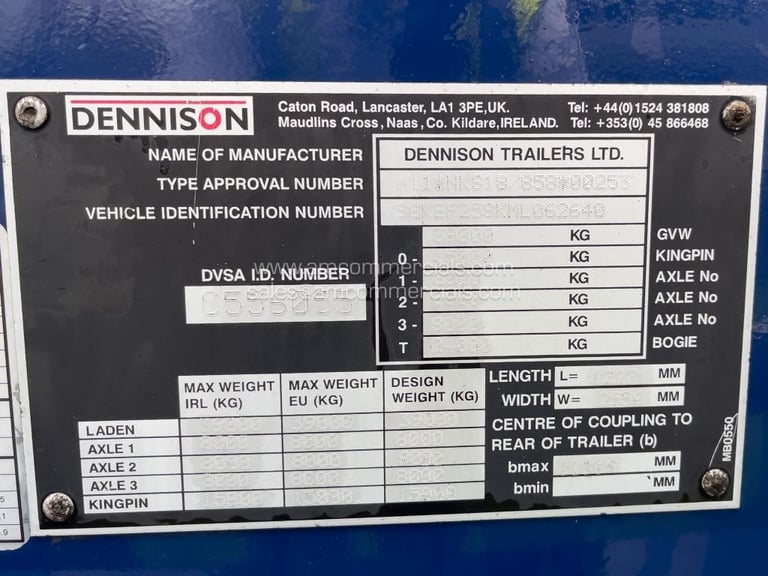 DENNISON SLIDING SKELETAL TRAILER