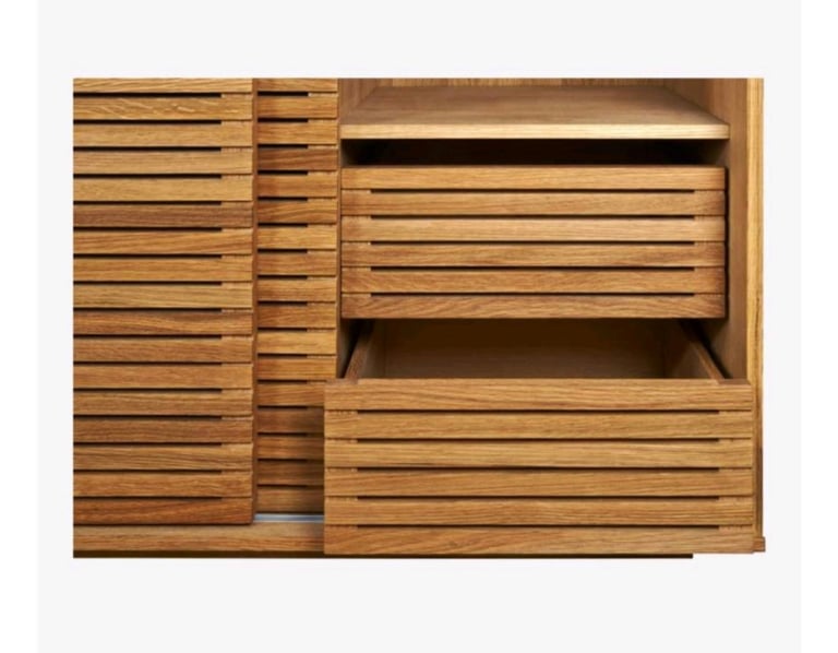 Natural oak wardrobe 