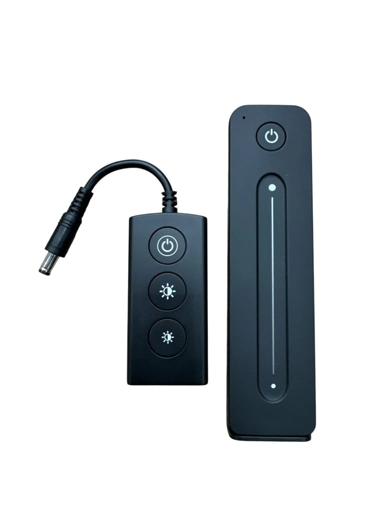 Black Invisible Light Strip Kit (x4 Lights) for Acoustic Wall Panels inc Wireless Remote