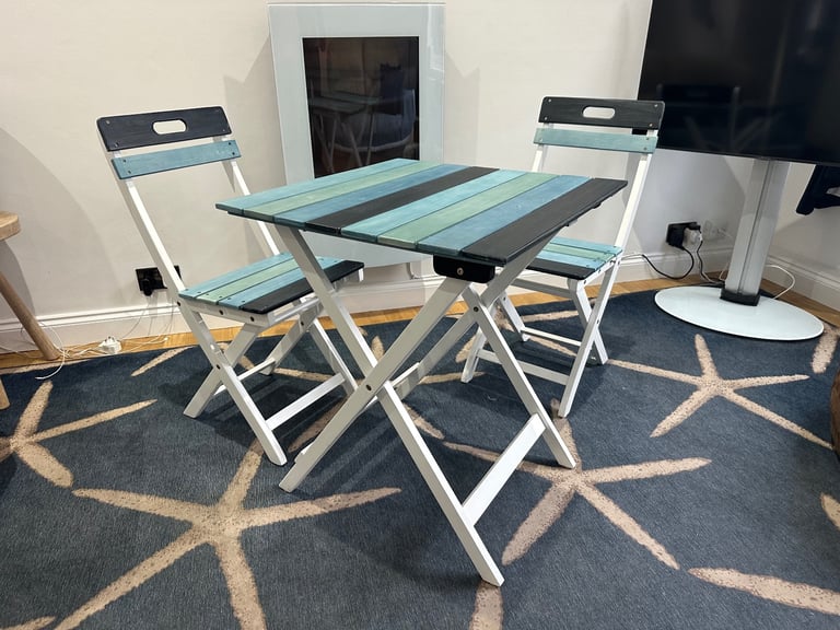 image for John Lewis beach hut table & chairs X2