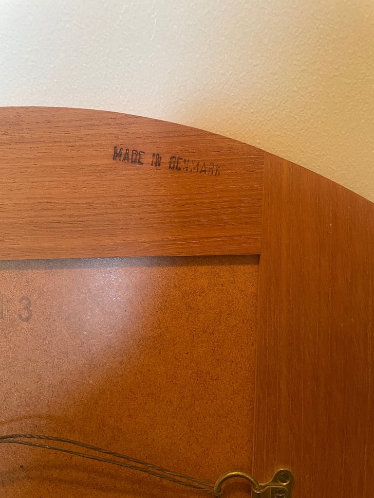 Mid Century Danish Teak Framed Mirror - Jansen Spejle 