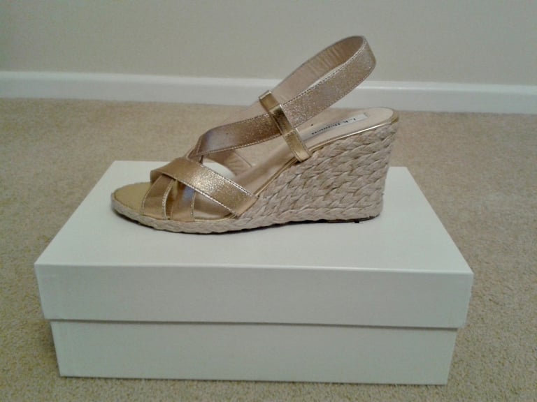 L.K. Bennett Wedge Sandals - Size 38 - Brand New in Box