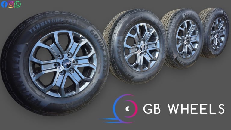Ford Ranger Alloy Wheels Genuine 18" Goodyear N1WC-1007-E2B Wildtrak