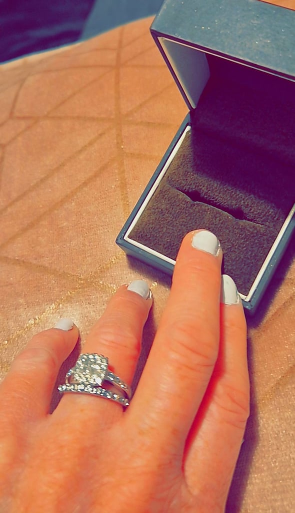 Engagement and wedding ring set