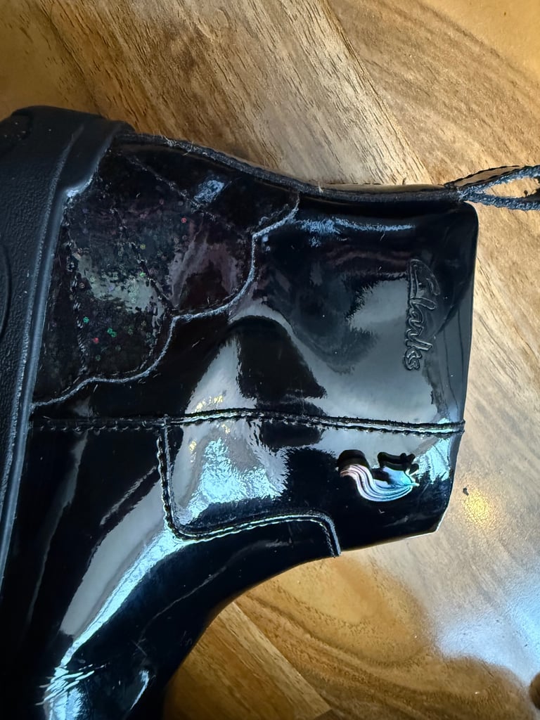 image for Clark’s girls leather boots- children’s size 11