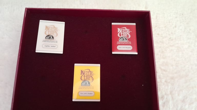 Kettle Chips Pins – 2 Sets Available.