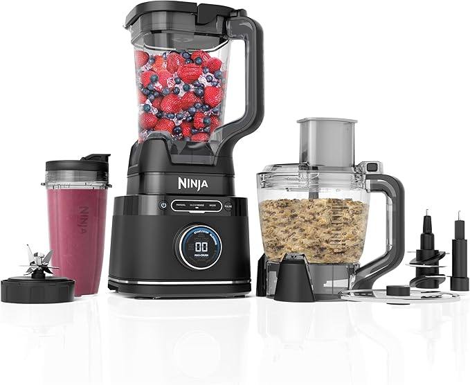 image for Ninja 3-in-1 Detect Power Blender Processor Pro, Powerful 1200W Blender, Food Processor