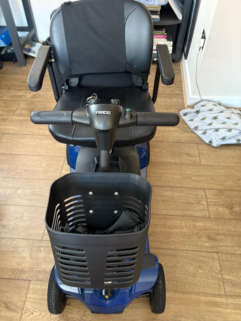 Blue/black mobility scooter