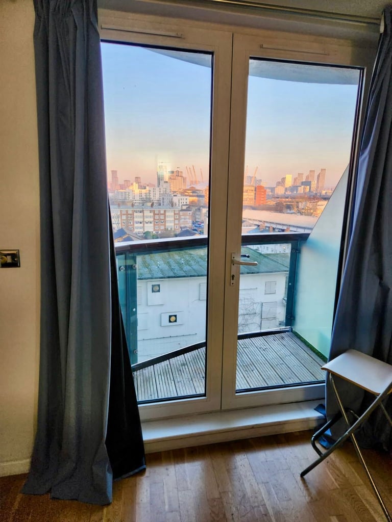✨2 Stunning Double Rooms in Canary Wharf | One En-suite with Private Balcony🌼